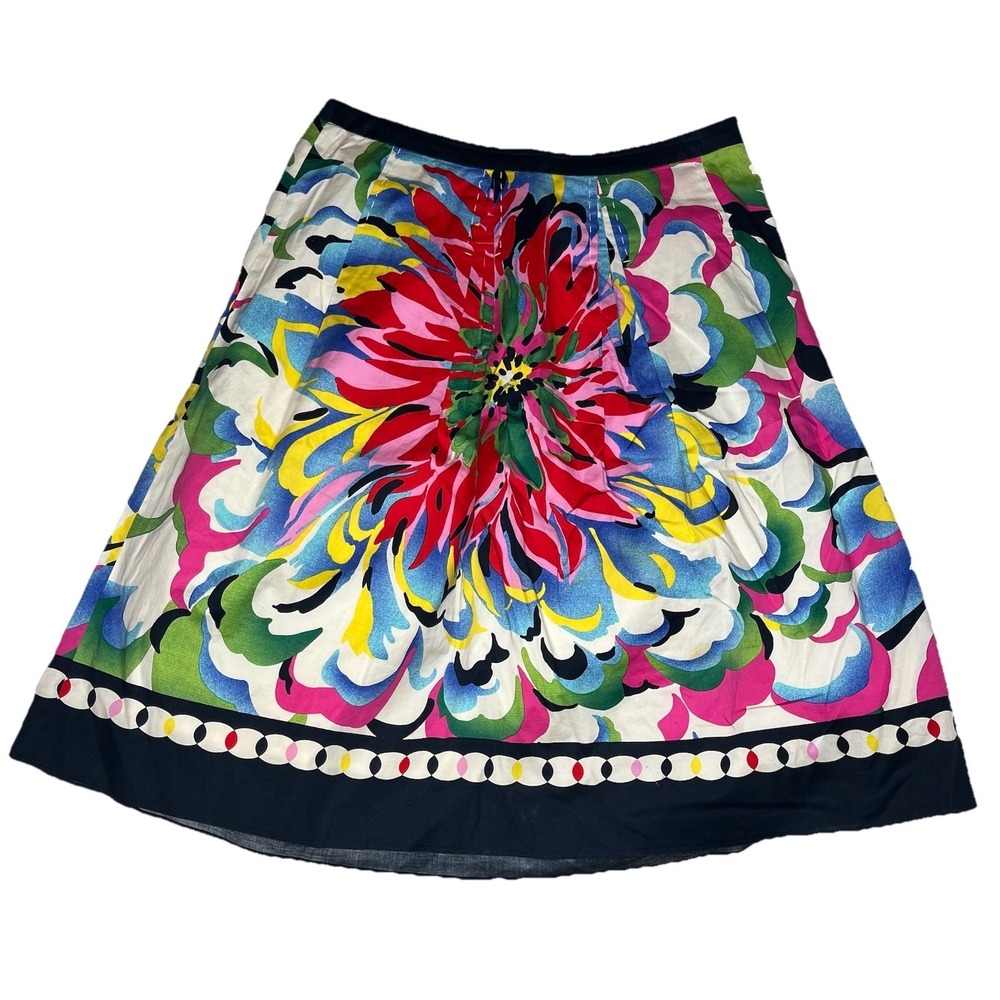 Peter Nygard‎ Women's Colorful Floral Skirt Size 6 A Line Knee Length Y2K